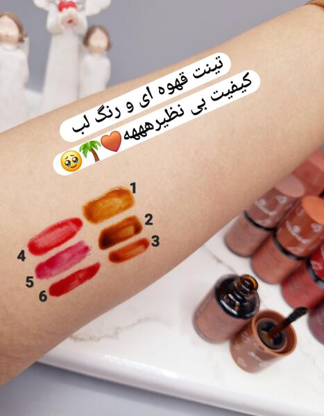 عکس تینت لب قهوه ای