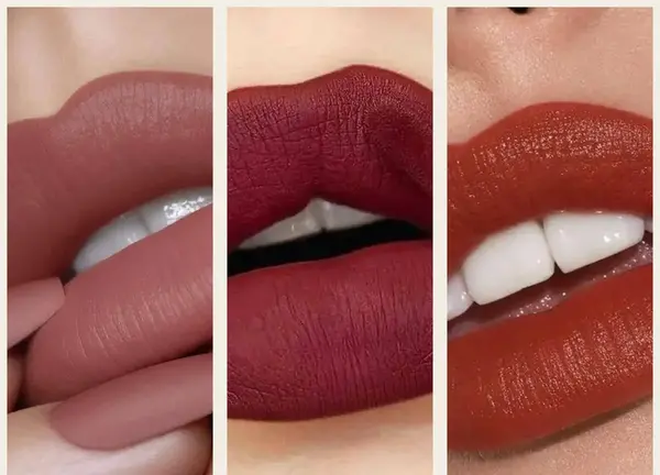 عکس رژ لب قهوه ای تیره