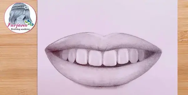 عکس لب و دندان نقاشی