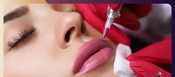 عکس تاتو رژ لب کالباسی