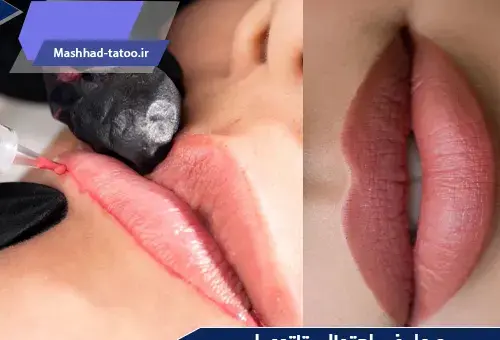 عکس تاتو رژ لب کالباسی