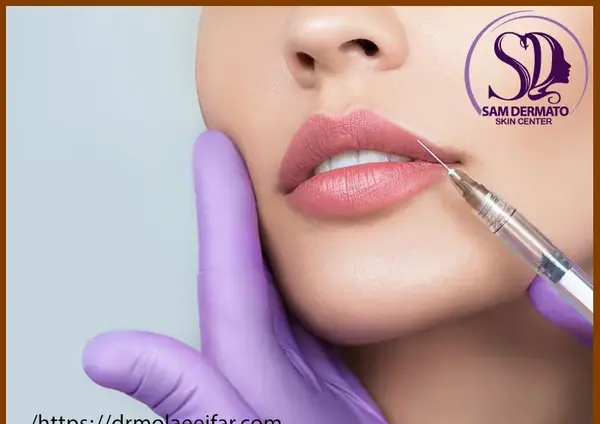 عکس ژل لب قلوه ای