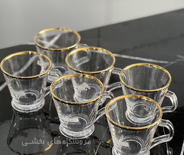 عکس لیوان لب طلایی