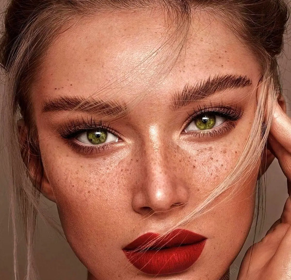 عکس رژ لب روی گردن