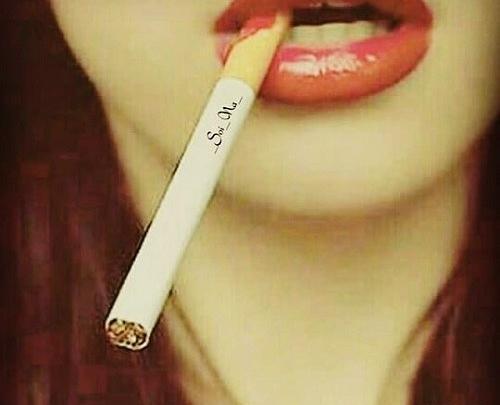 سیگار عکس لب خونی برای پروفایل