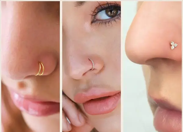 عکس پیرسینگ لب حلقه