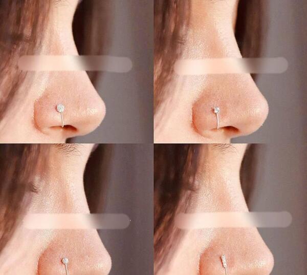 عکس پیرسینگ لب حلقه ای