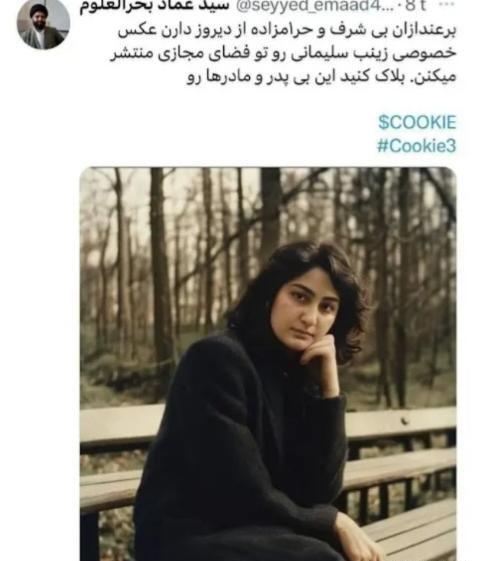 عکس بی حجابی زینب سلیمانی