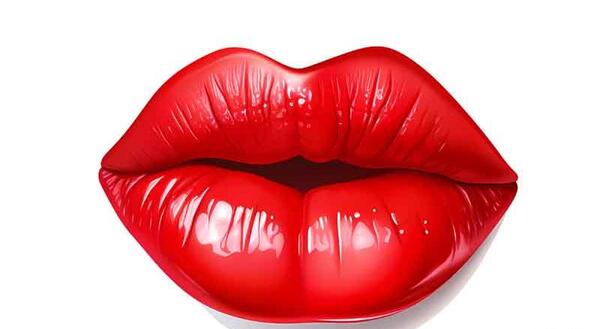 عکس رژ لب قرمز اکلیلی