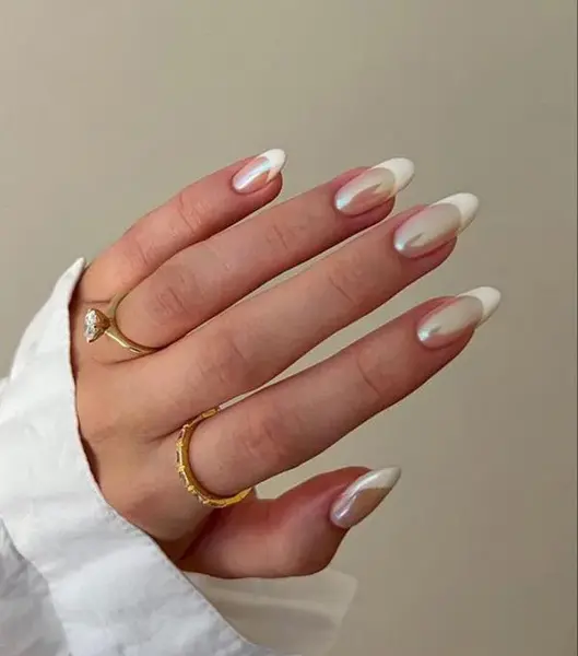 عکس ناخن لمینت فرنچ