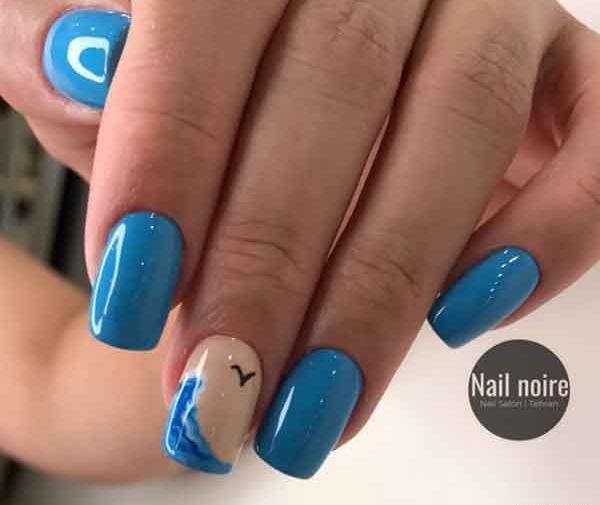 عکس ناخن لمینت فرنچ
