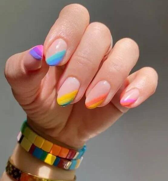 عکس ناخن لمینت فرنچ