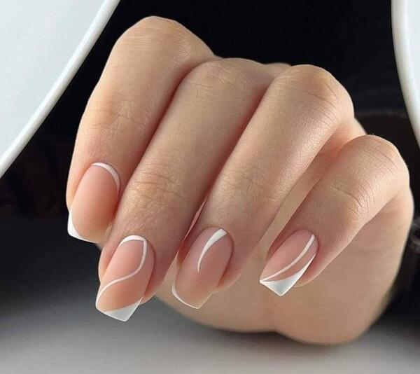 عکس ناخن لمینت فرنچ