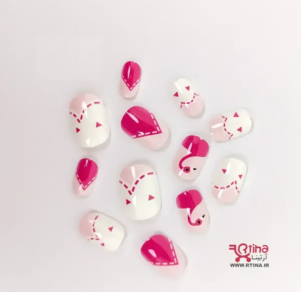 عکس ناخن مصنوعی بچه گانه برای عروسی