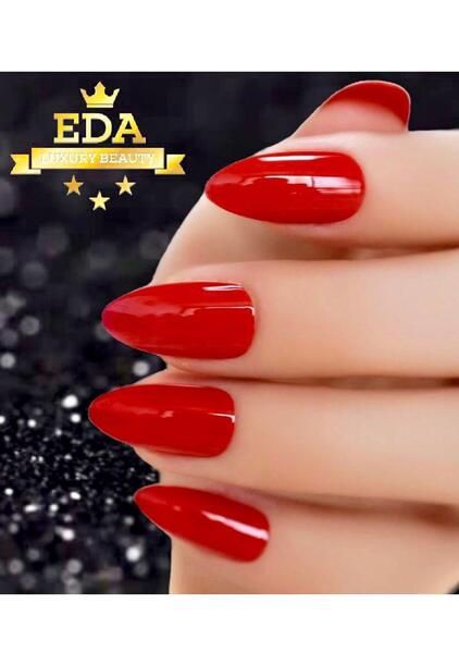 عکس ناخن مصنوعی عروس قرمز