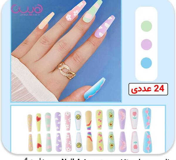 عکس ناخن مصنوعی کیوت بلند