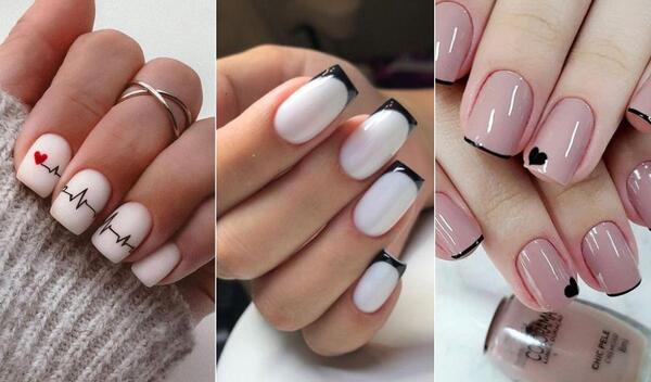 عکس ناخن هلویی فرنچ