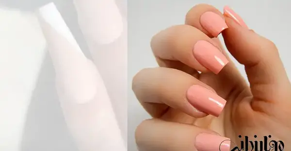 عکس لاک ناخن هلویی
