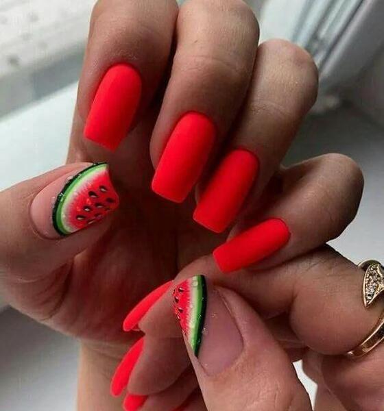 عکس ناخن شب یلدایی