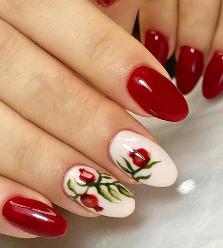 عکس مدل ناخن یلدایی