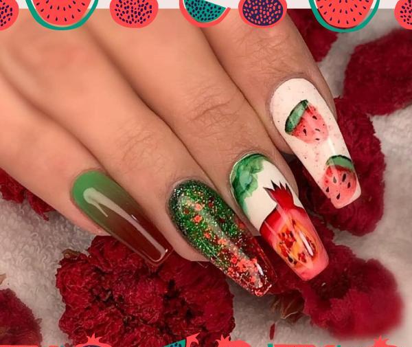 عکس ناخن یلدای