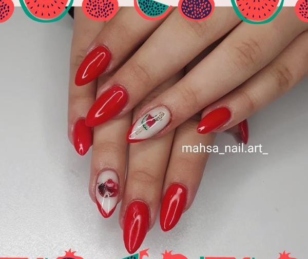 عکس ناخن شب یلدا جدید