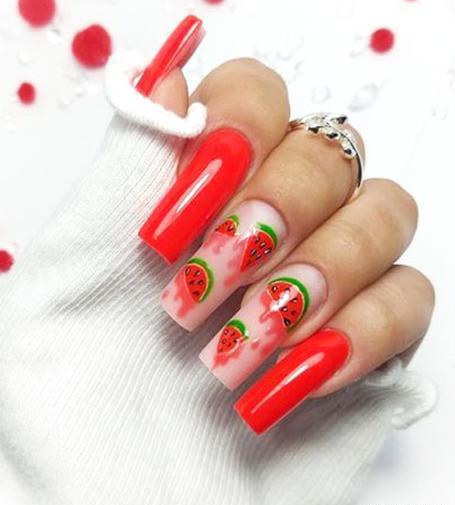 عکس های ناخن شب یلدایی
