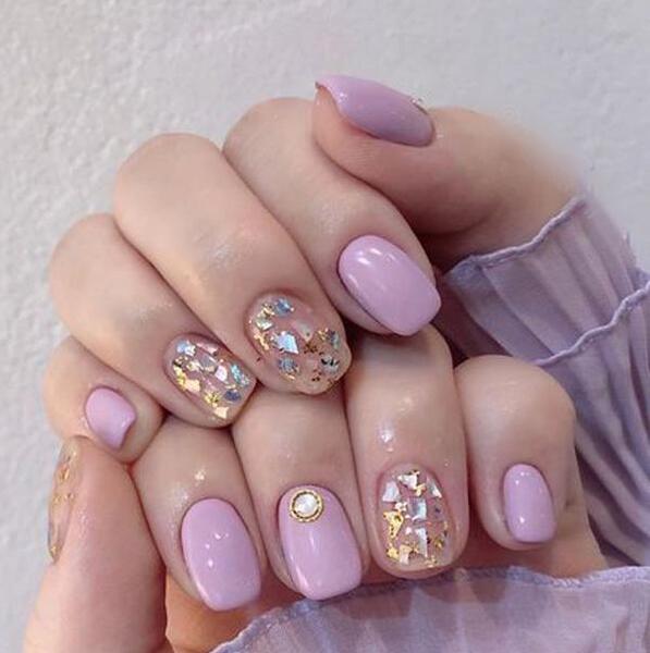 عکس ناخن دخترانه یاسی