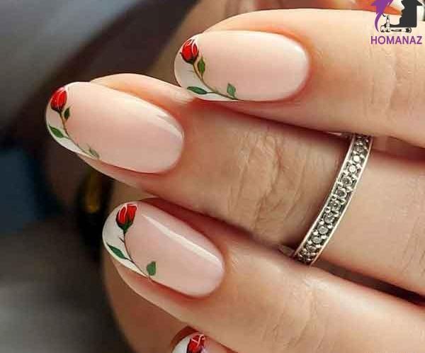 عکس ناخن گلی