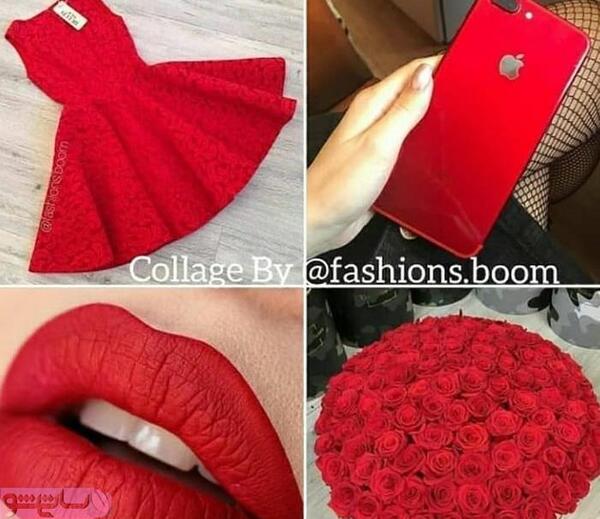 عکس رژ لب و ناخن ست