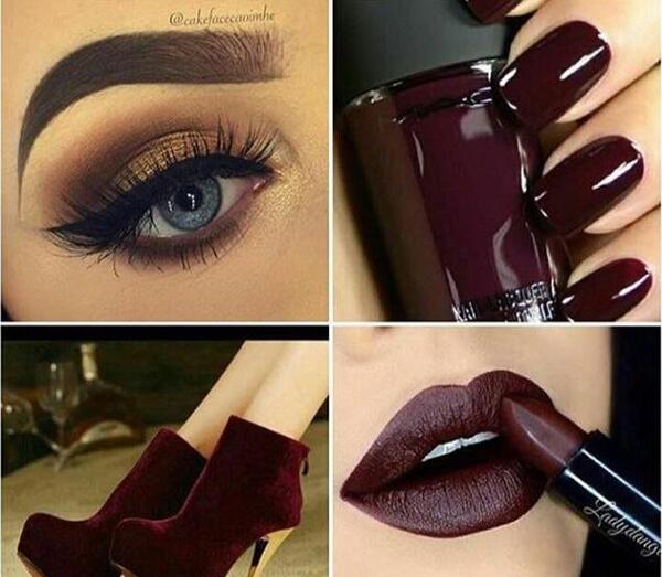 عکس رژ لب و ناخن