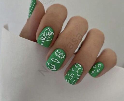 عکس ناخن مصنوعی بچه گانه کرومی