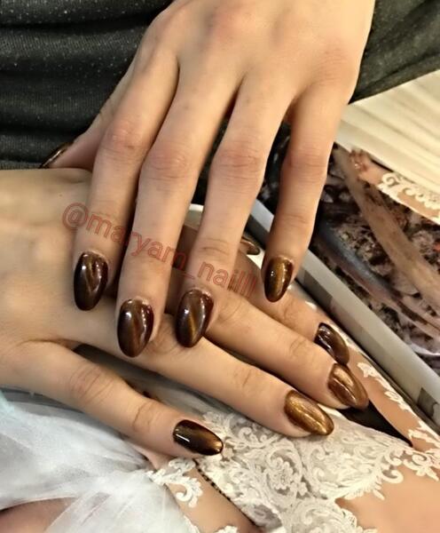 عکس کاشت ناخن گربه ای