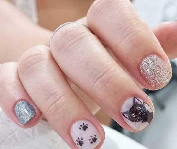 عکس کاشت ناخن گربه ای