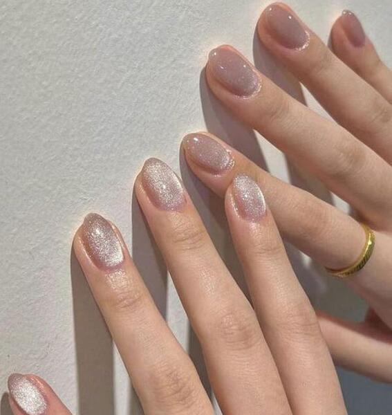عکس کاشت ناخن گرد کوتاه
