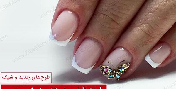 عکس ناخن مربعی گرد