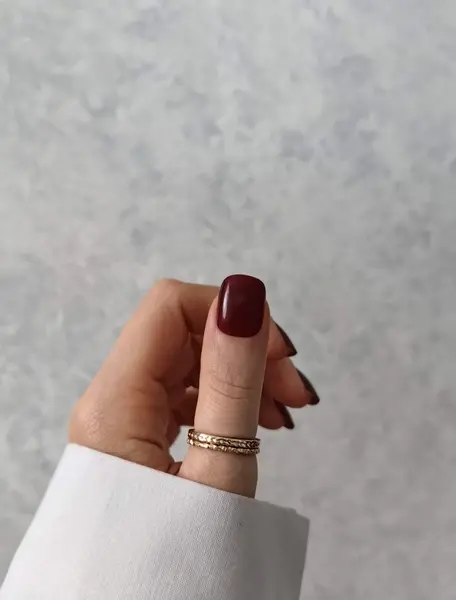 عکس ناخن مربعی گرد