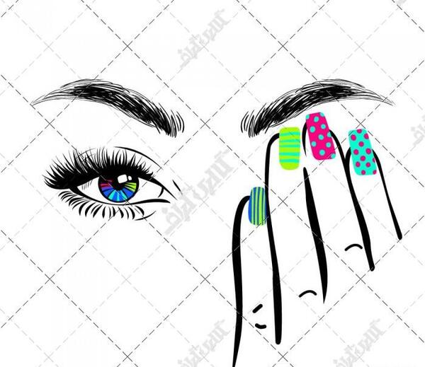 عکس ناخن کار کارتونی