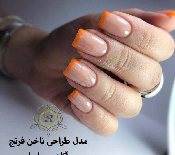 عکس ناخن با فرنچ سفید