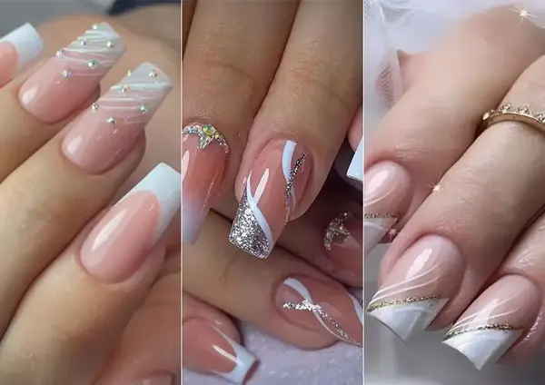 عکس ناخن های فرنچ شده