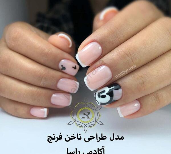 عکس ناخن های فرنچ شده