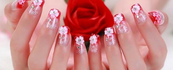 عکس طرح ناخن عروسی