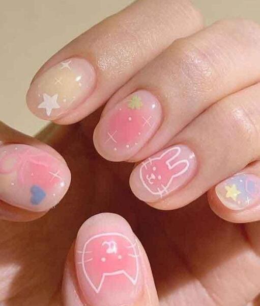 عکس ناخن بچه گانه برای عروسی