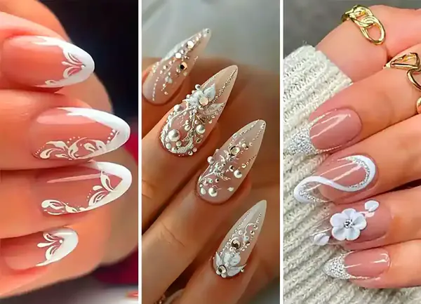 عکس طراحی ناخن برای عروسی