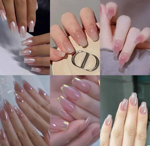 عکس مدل ناخن شیشه ای