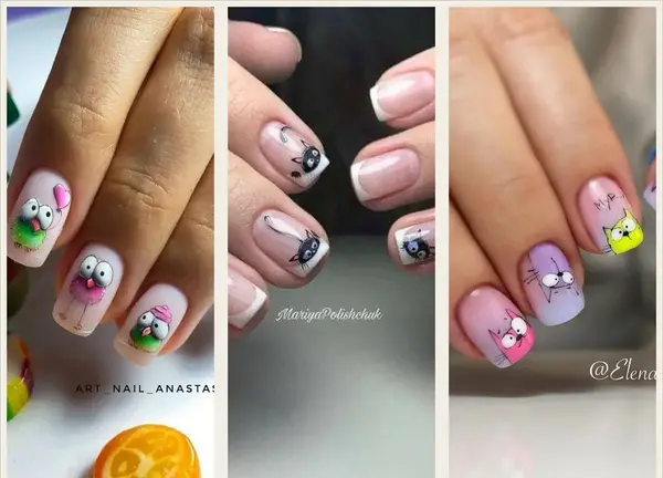 عکس لاک ناخن دخترانه ساده