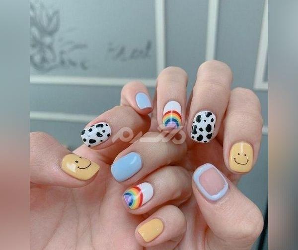 عکس ناخن ژلیش بچه گانه دخترانه