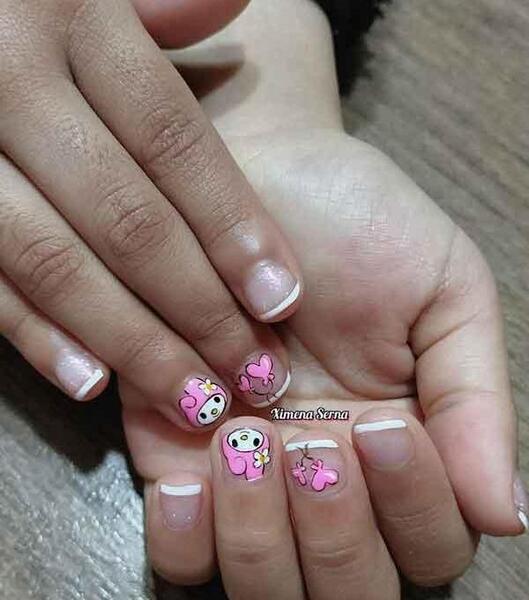 عکس ناخن ژلیش بچه گانه شیک