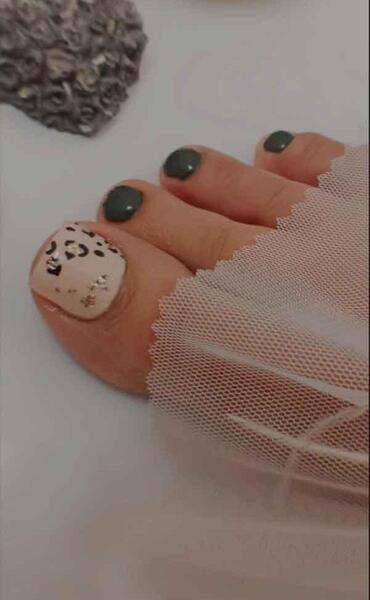 عکس ناخن ژلیش پا