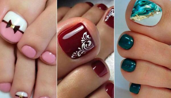 عکس ناخن ژلیش پا